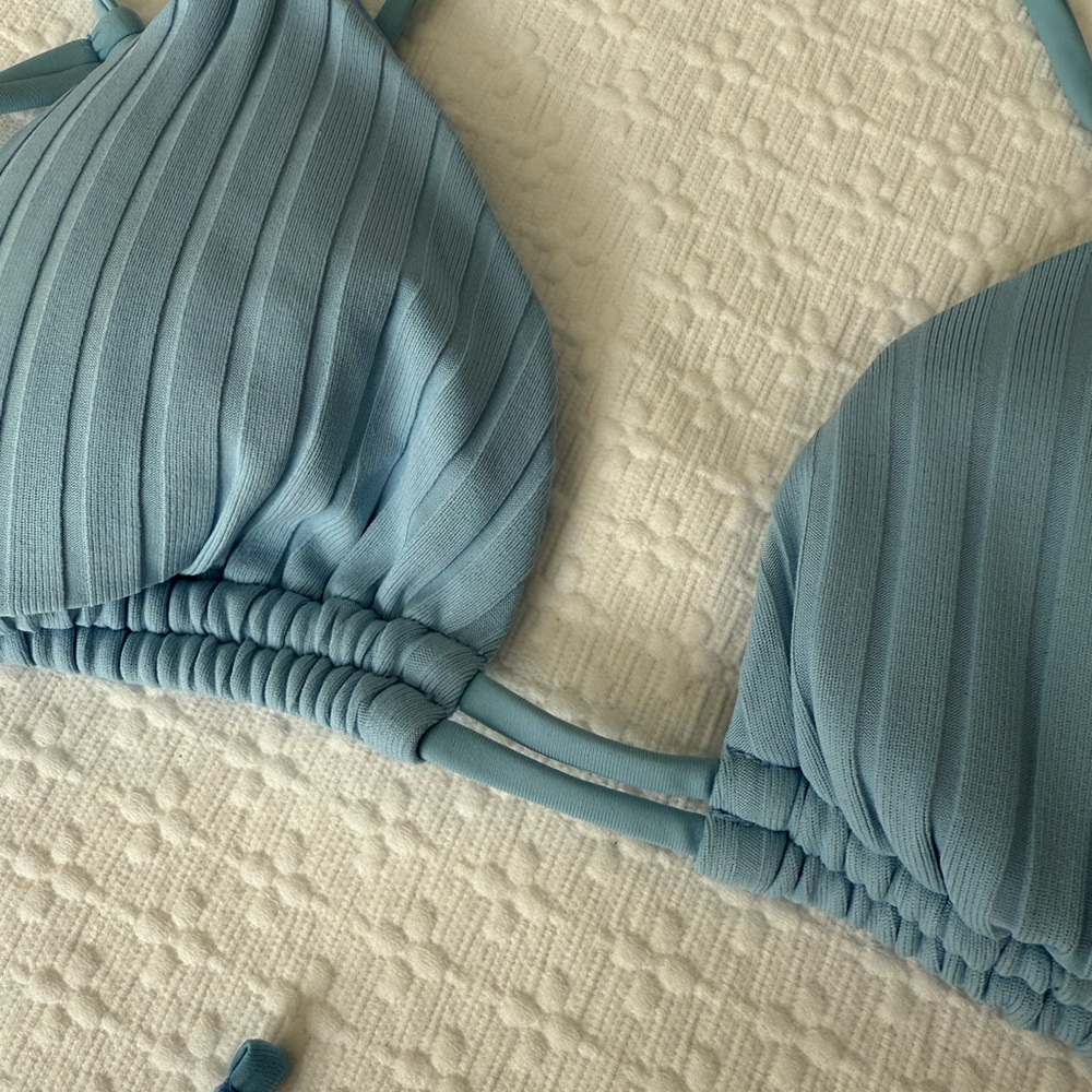 Ron Jon Ribbed Triangle Bikini Set - Picture 5 of 7
